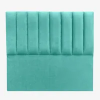 Respaldo 2 Plazas De Cama Estilo Rayas Turquesa