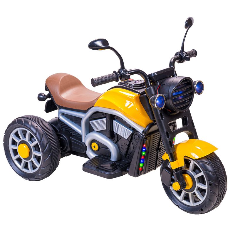 MUNDO ONLINE - Moto Eléctrica Para Niños Motocicleta Clásica Luz Y Sonidos