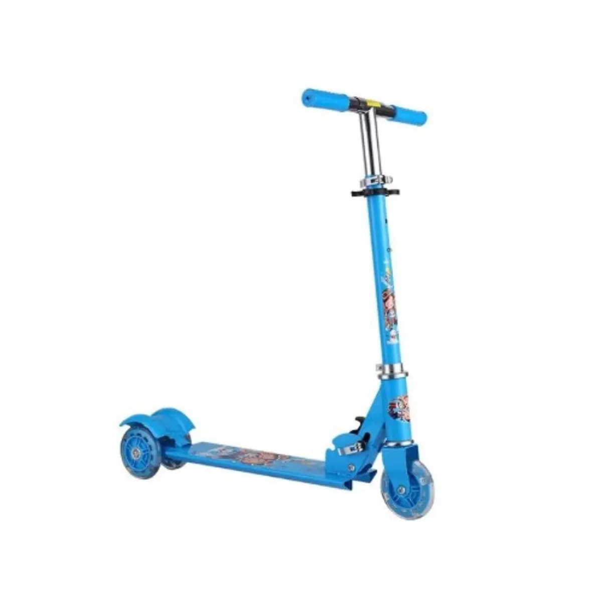 GENERICO - Scooter Monopatin Metalico Plegable Azul