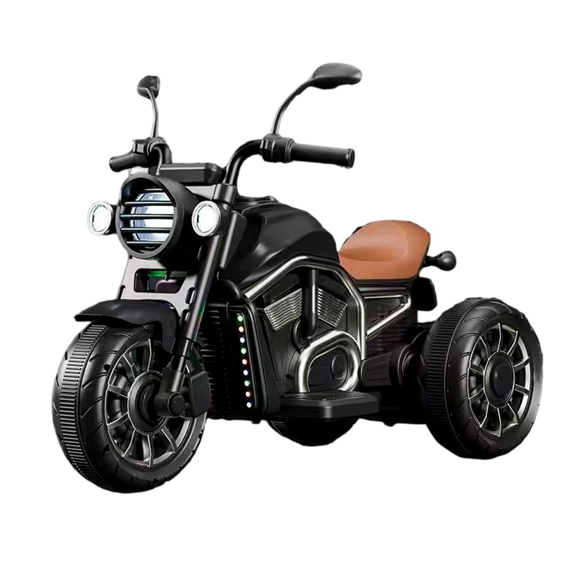 MUNDO ONLINE - Moto Eléctrica Para Niños Motocicleta Clásica Luz Y Sonidos