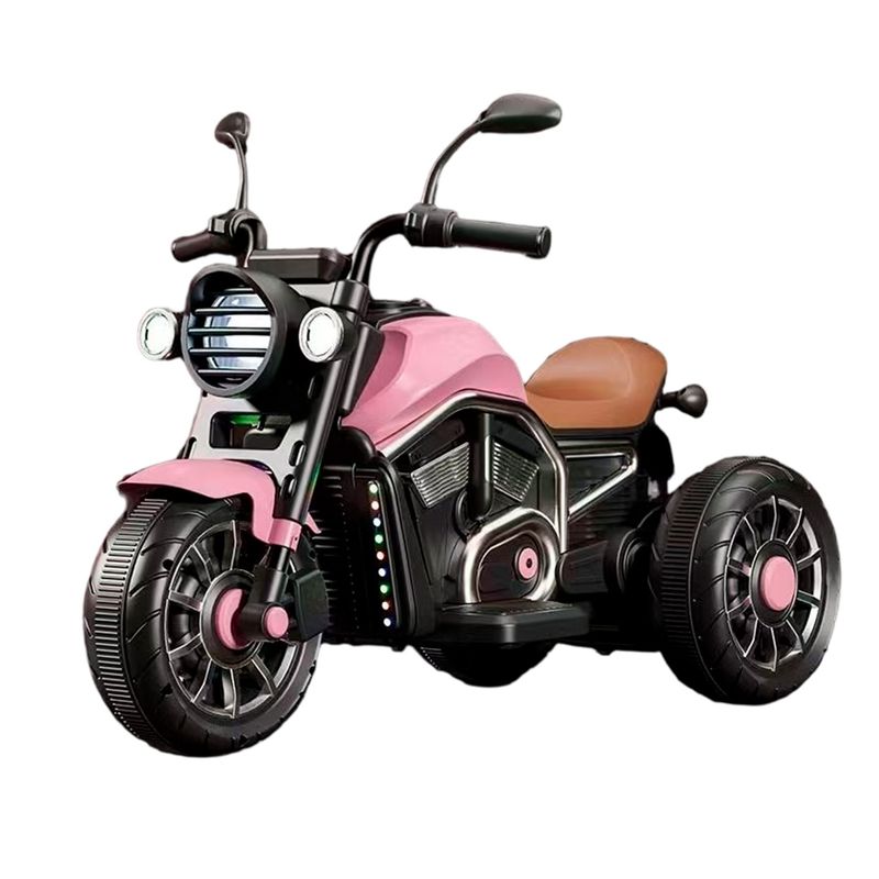 MUNDO ONLINE - Moto Eléctrica Para Niños Motocicleta Clásica Luz Y Sonidos