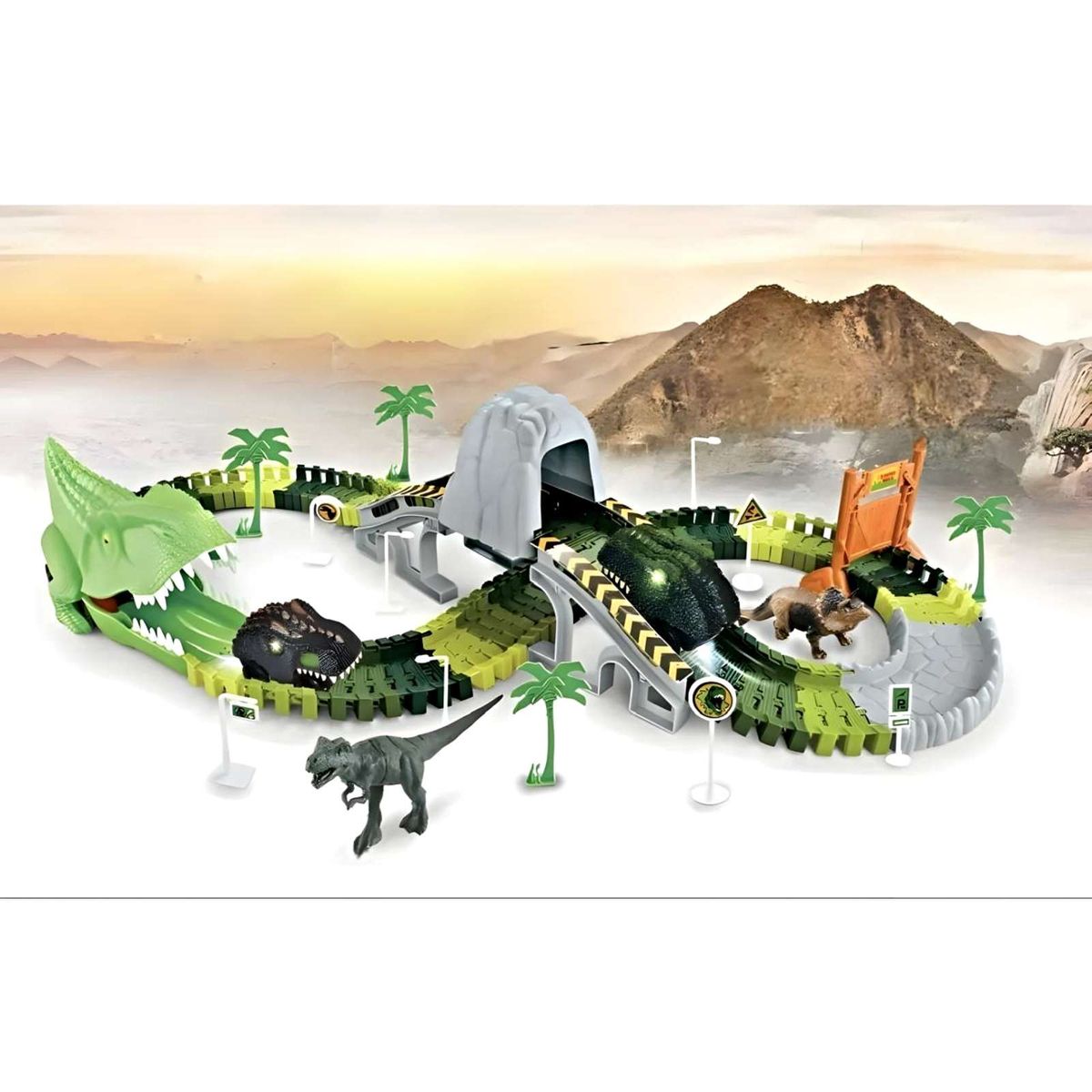 GENERICO - Pista de Dinosaurio con Auto