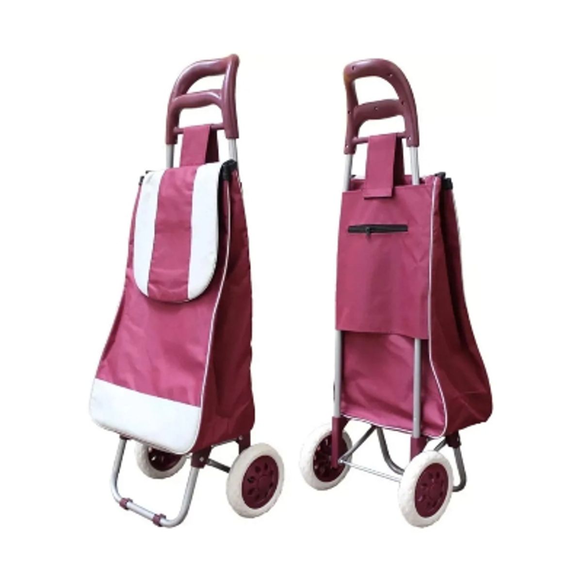 GENERICO - Carro Feria De Compra Carga Con Bolso variado