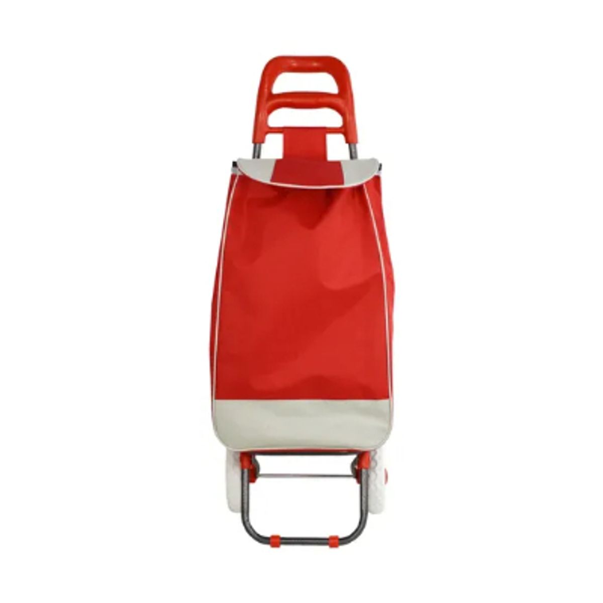 GENERICO - Carro Feria De Compra Carga Con Bolso Rojo