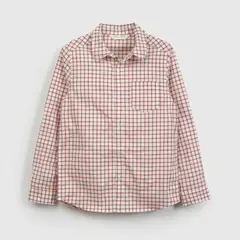 COLLOKY - Camisa 18 Rojo Cuadrille de Niño talla 3 a 12 Años