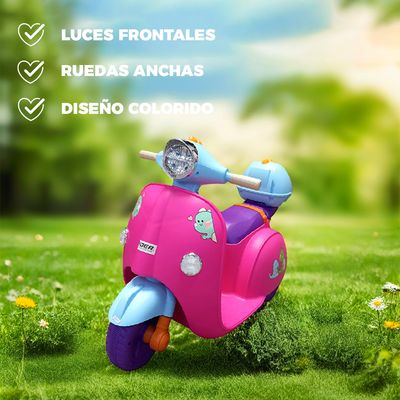 Imagen 2 del producto Moto Vespa Eléctrica Infantil Dinoride Con Maletín