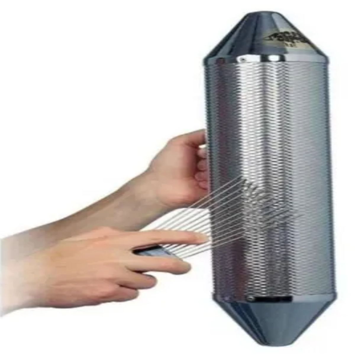 GENERICO - Guiro Lp Torpedo Largo Metal Lp-306a Con Raspador