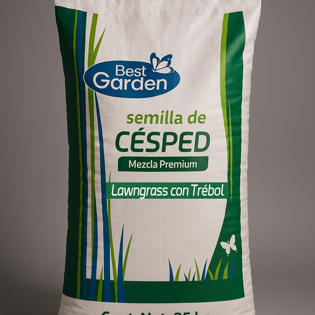 BEST GARDEN - Semilla de pasto "Lawngrass con trébol" 25 Kgs