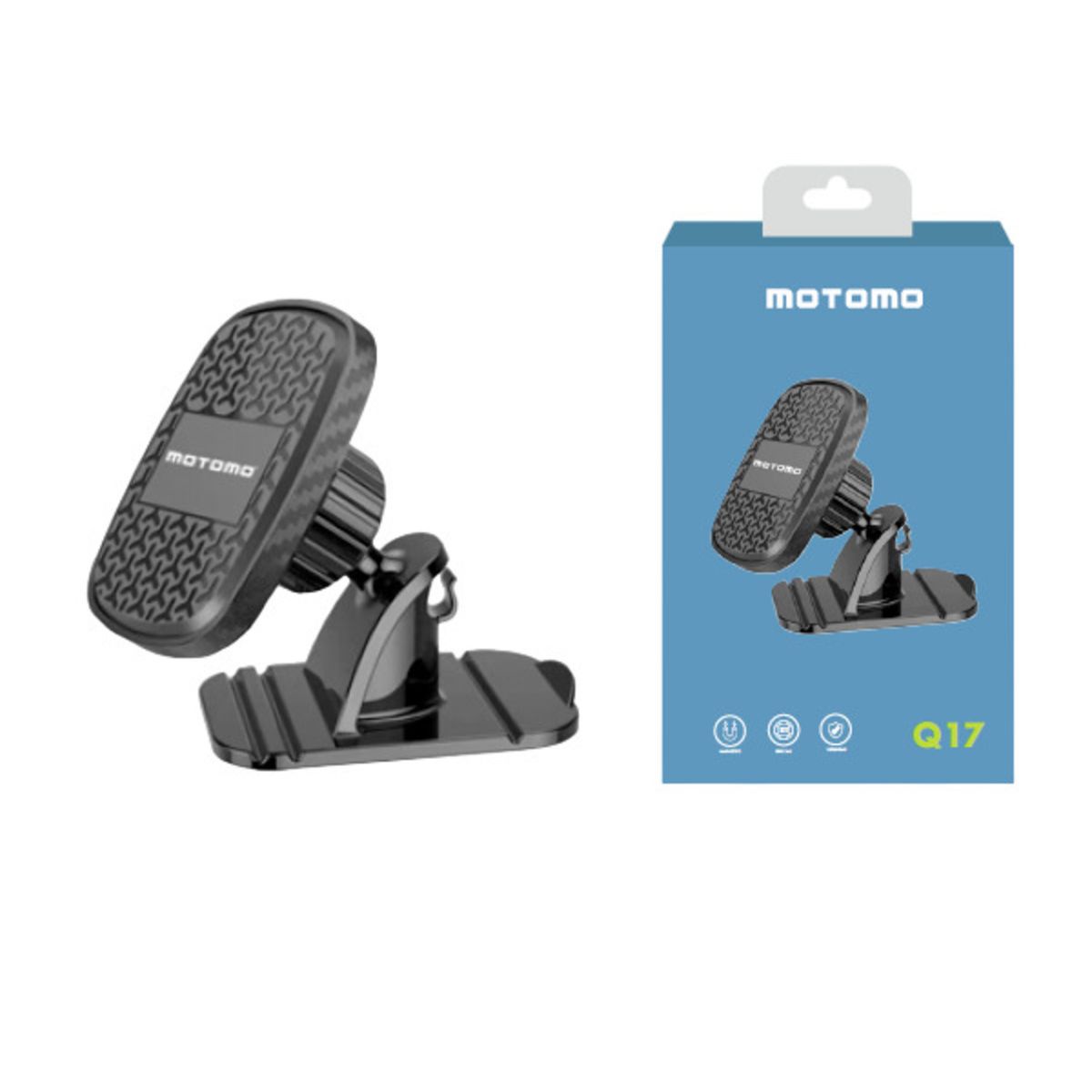 MOTOMO - Soporte Para Auto Q17 Magnetico Panel Car Holder Motomo Q17