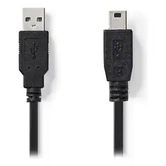 ULTRA - Cable Usb A Mini Usb 1 Metro Negro Fj