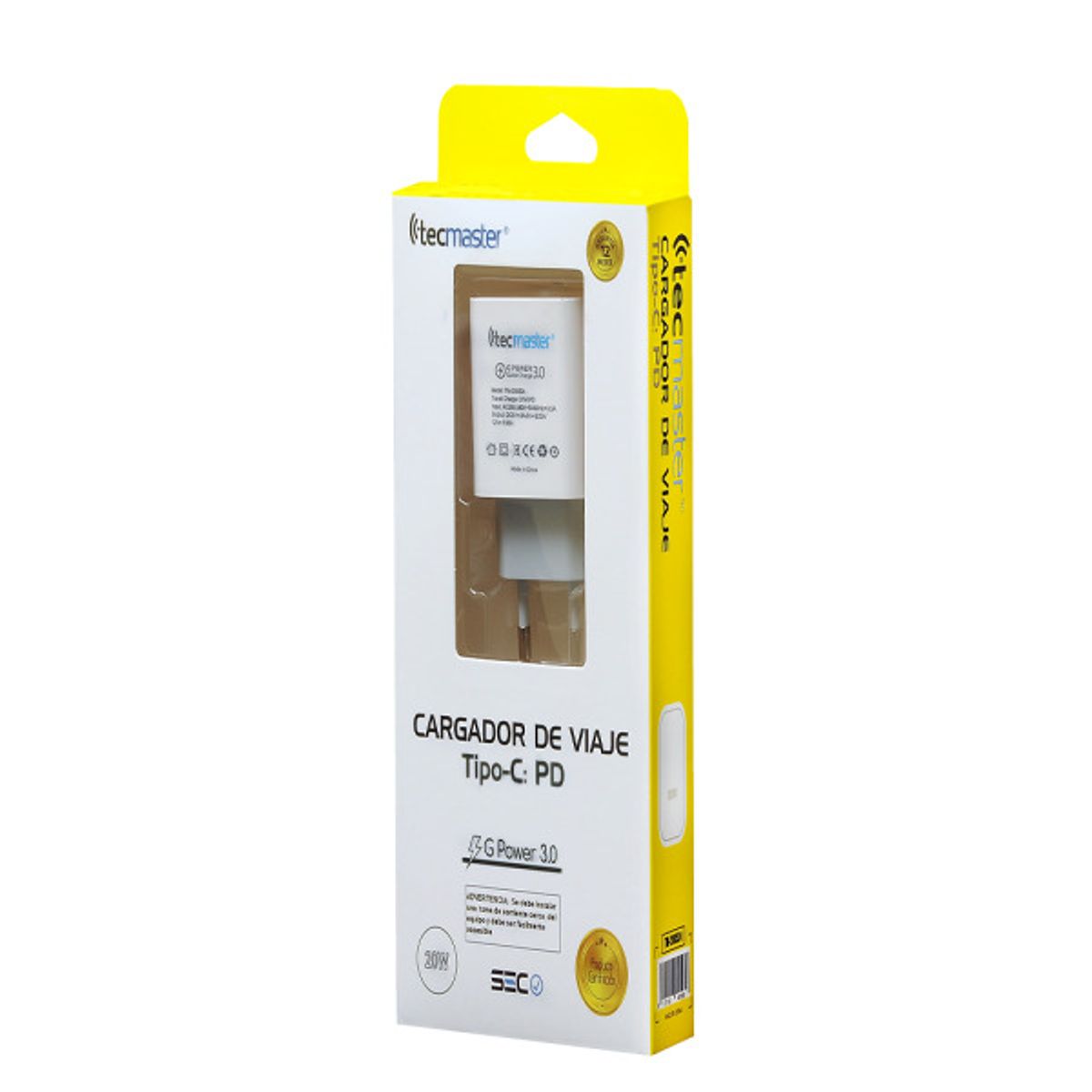 TECMASTER - Cargador Pared Type-c 1usb/3a Pd Tecmaster Tm-200524