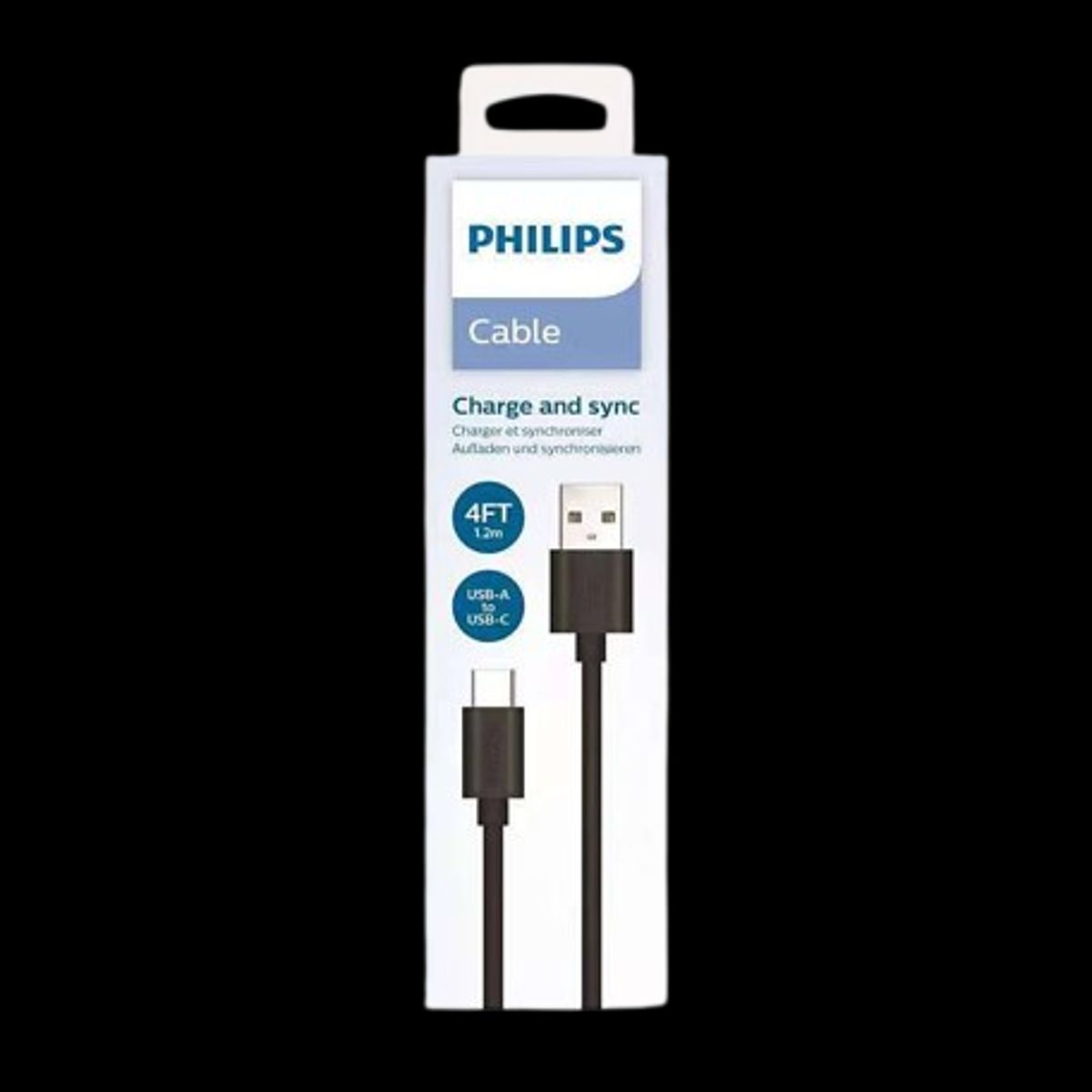 PHILIPS - Cable Usb Philips A Usb-c 1.2 Mts Dlc3104a
