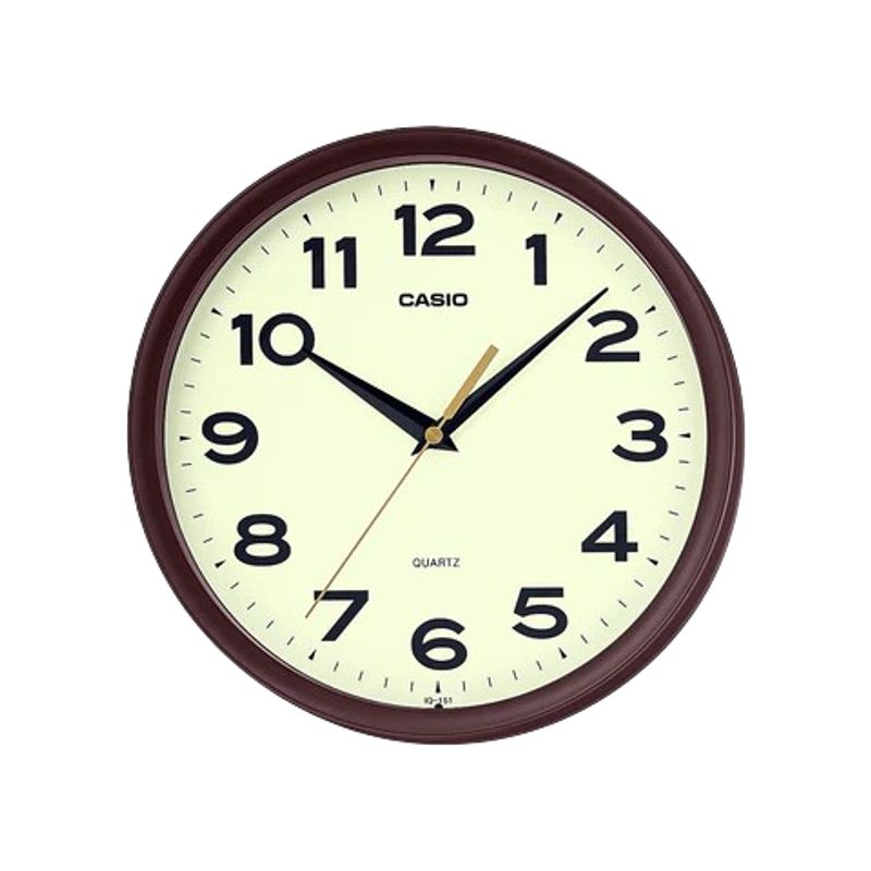 CASIO - RELOJ MURAL CASIO IQ151-5DF ANALOGO