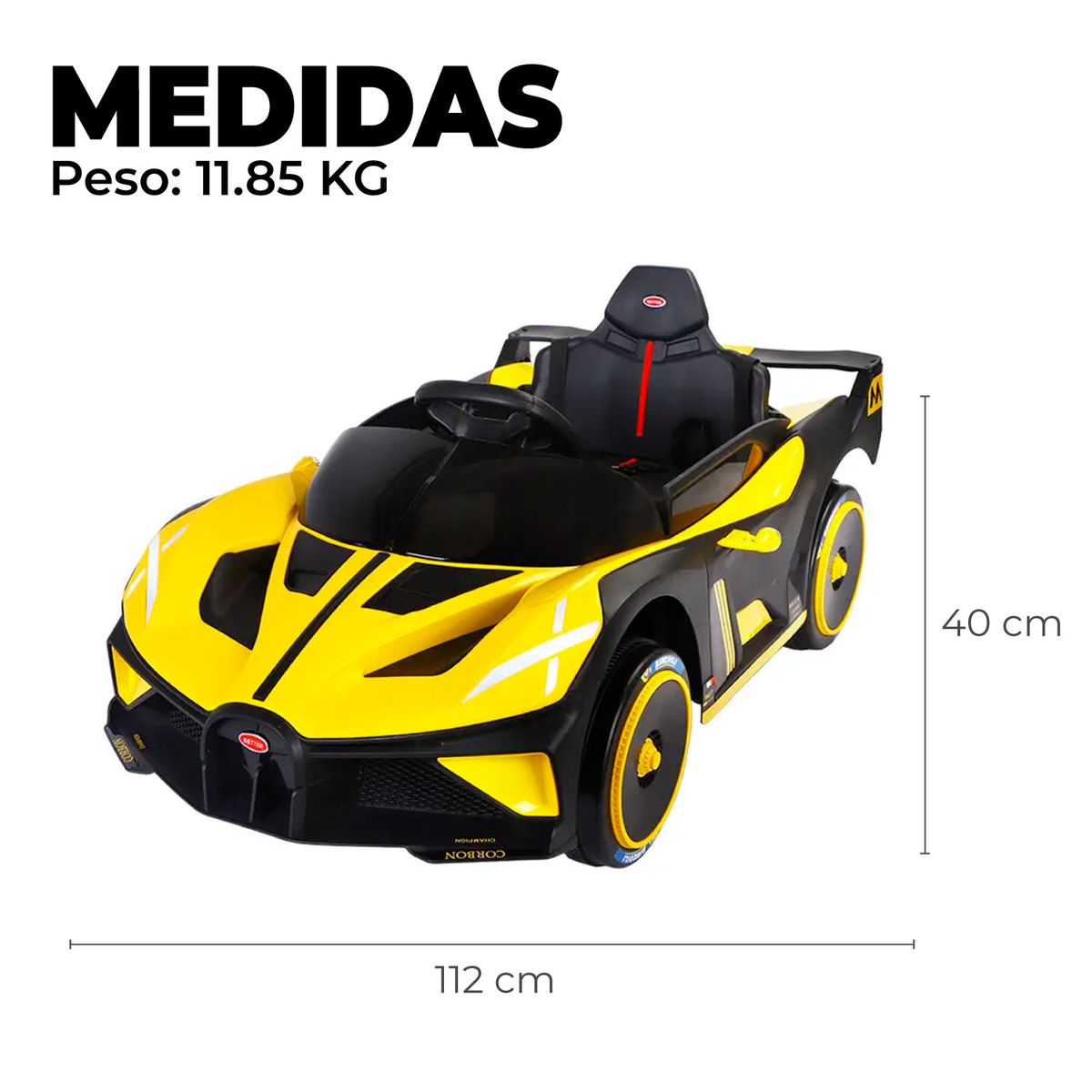 MUNDO ONLINE - Auto Electrico Deportivo Con Control Remoto Luces y Sonido