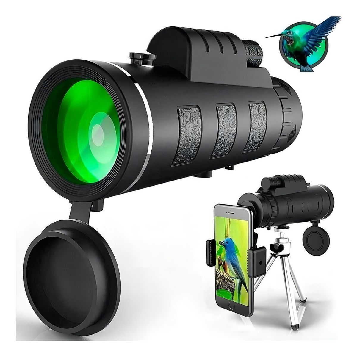 TECNOLAB - Telescopio Monocular Hd 40x60 Con Soporte Tecnolab Tl223