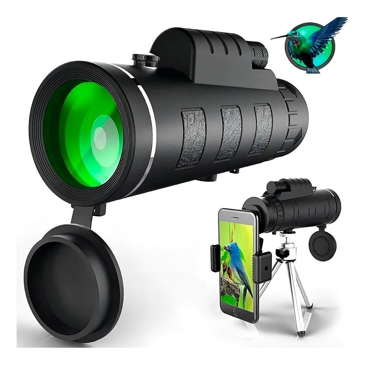 TECNOLAB - Telescopio Monocular Hd 40x60 Con Soporte Tecnolab Tl223