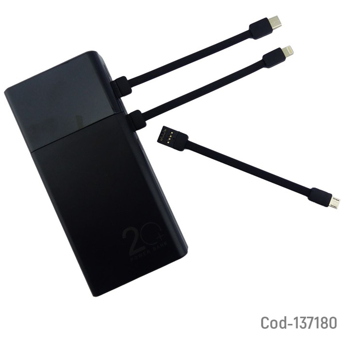 UNIVERSAL - Cargador Power Bank Usb A iPhone-v8-typec 20.000 Mah 137180