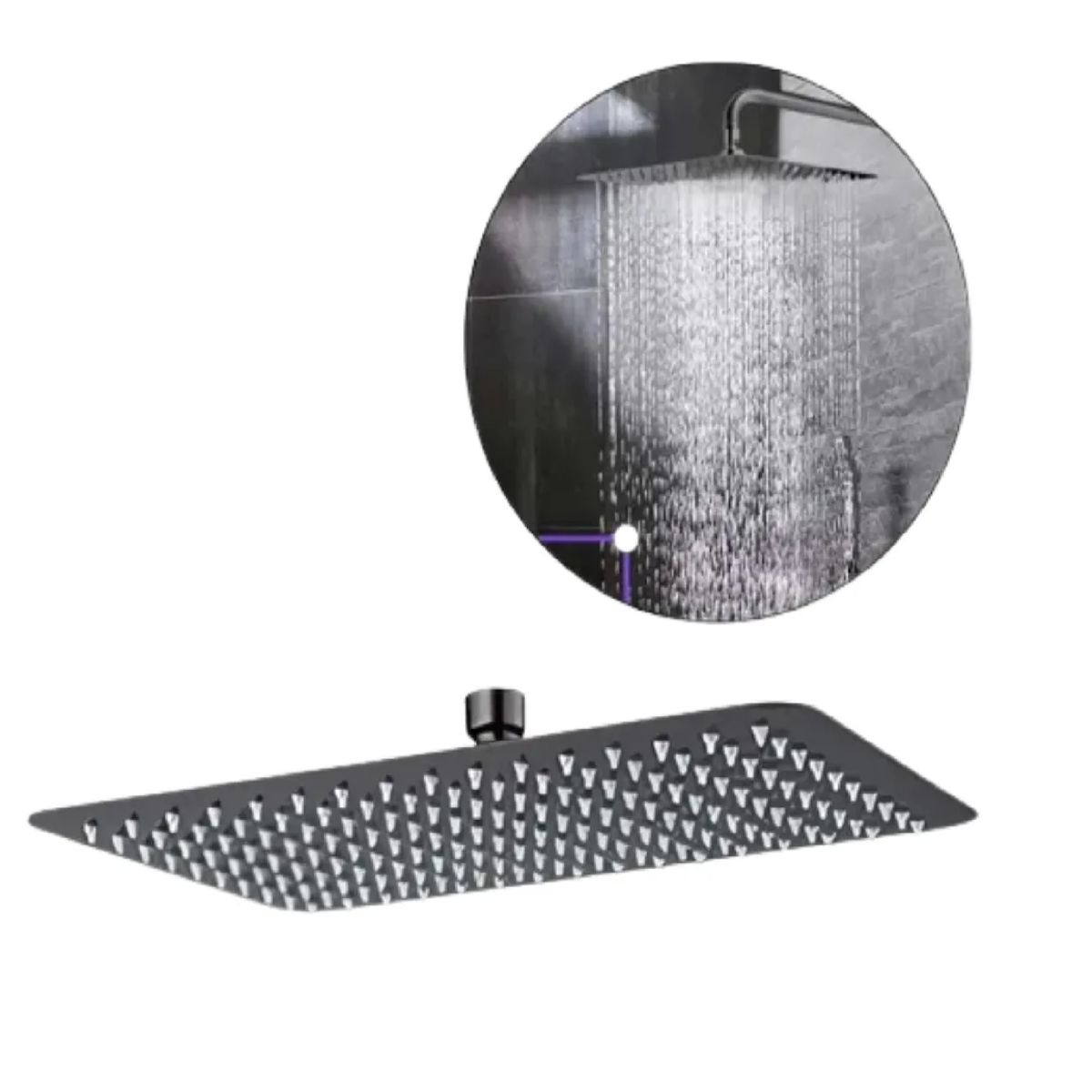 TAUMM - Plato Ducha Rectangular Gunmetal 20x30 Cms Kassel Taumm