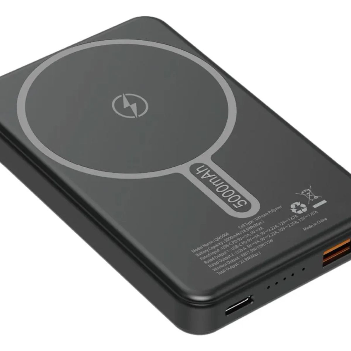 ENERGIZER - Power Bank Inalámbrico Energizer Con Magsafe 5000mah Color Negro