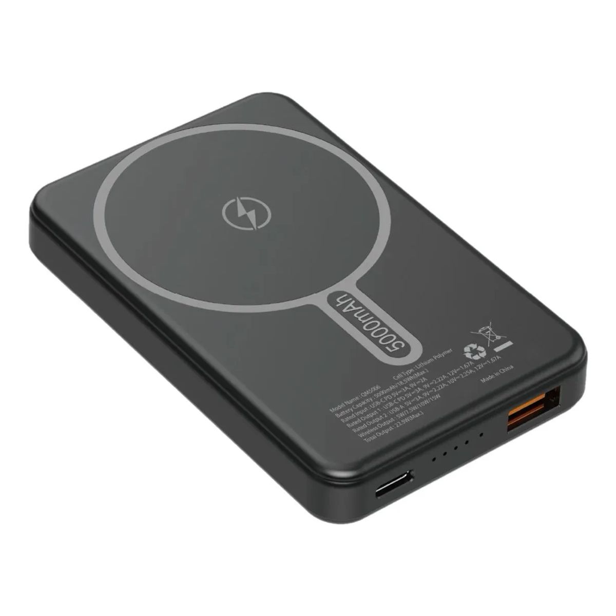 ENERGIZER - Power Bank Inalámbrico Energizer Con Magsafe 5000mah Color Negro