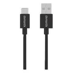 AIWA - Cable Awp-17121b Negro Con Entrada Usb Salida Micro-usb