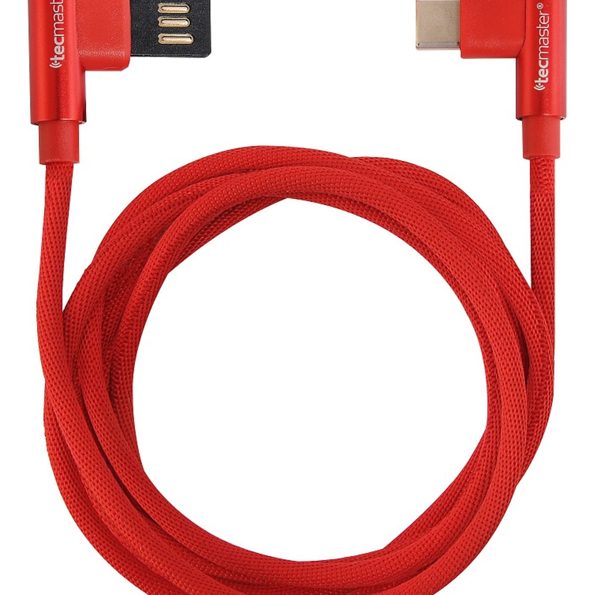 TECMASTER - CABLE USB TYPE-C 1 MTS/2.4 AMP REVERSIBLE 90° TECMASTER TM-CB-TC90RD
