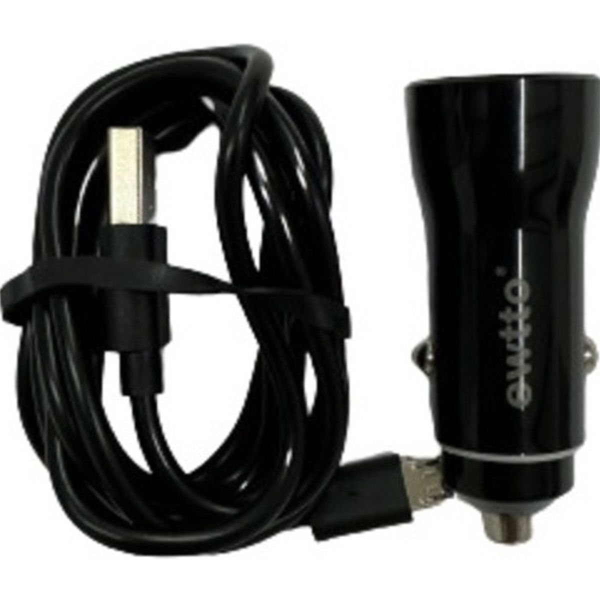 GENERICO - Cargador Auto Usb Micro Cable 3.8a Usbx2 Ewtto Et-d0300m-12