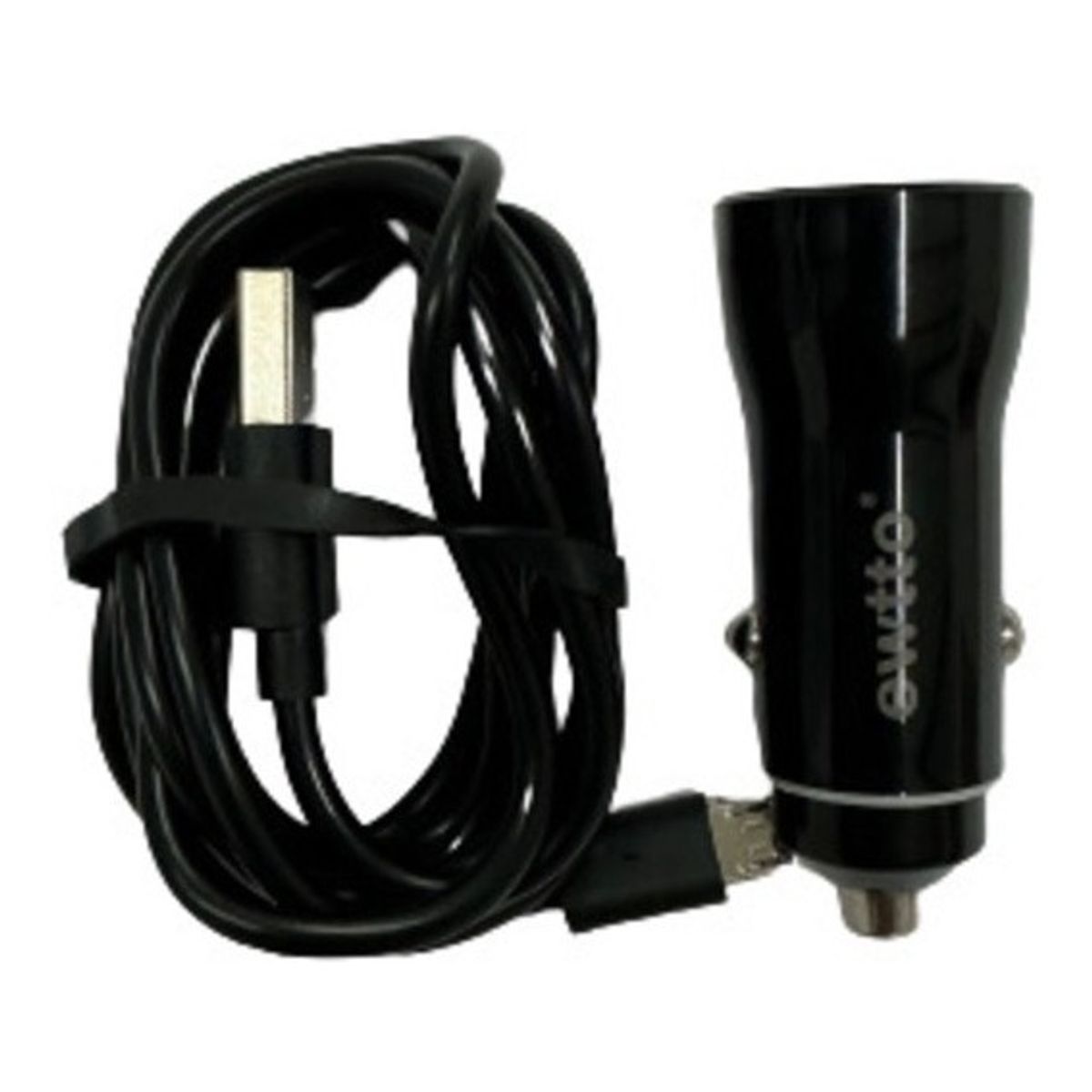 GENERICO - Cargador Auto Usb Micro Cable 3.8a Usbx2 Ewtto Et-d0300m-12