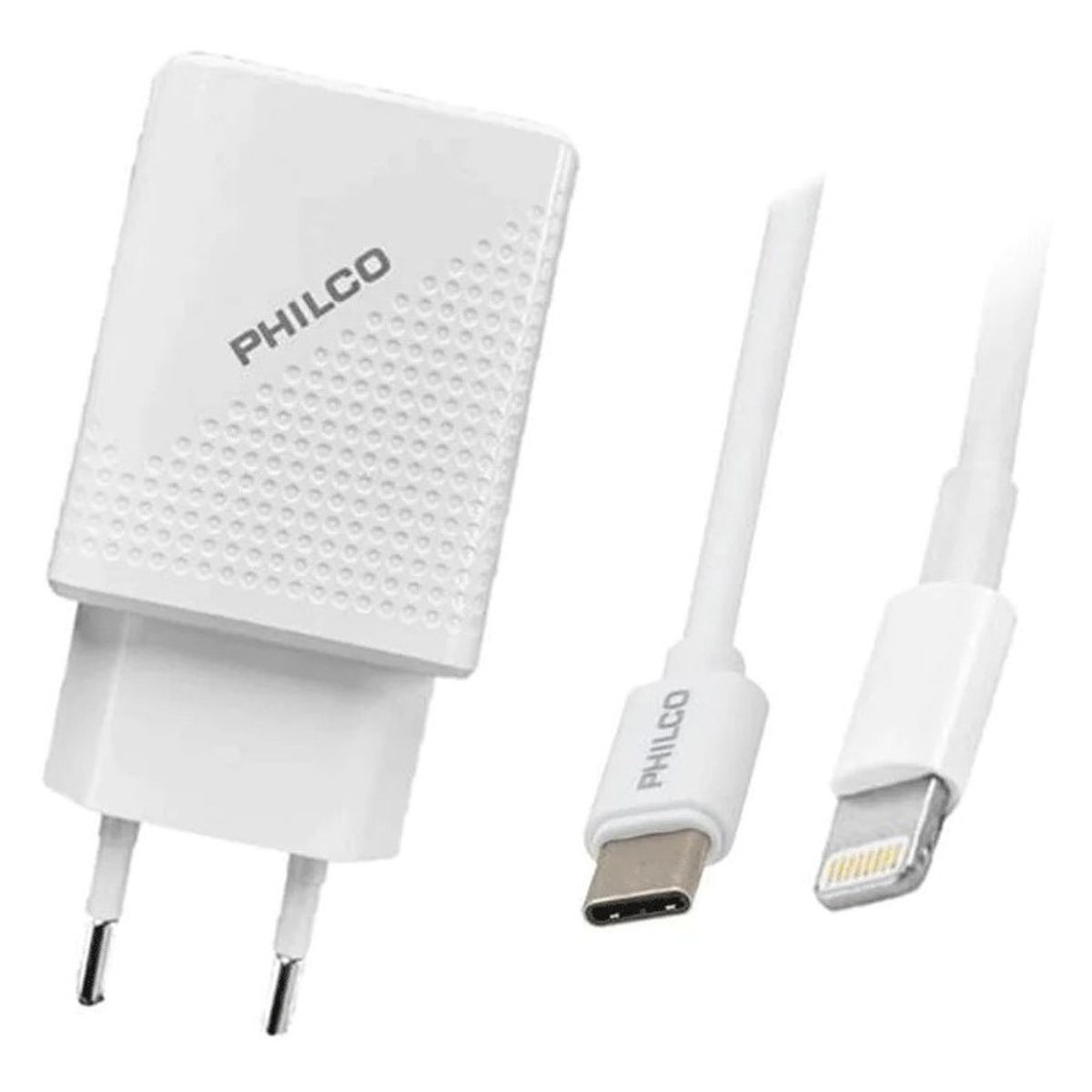PHILCO - Cargador De Pared Philco 2.1amp 2usb iPhone C/lighting R1090