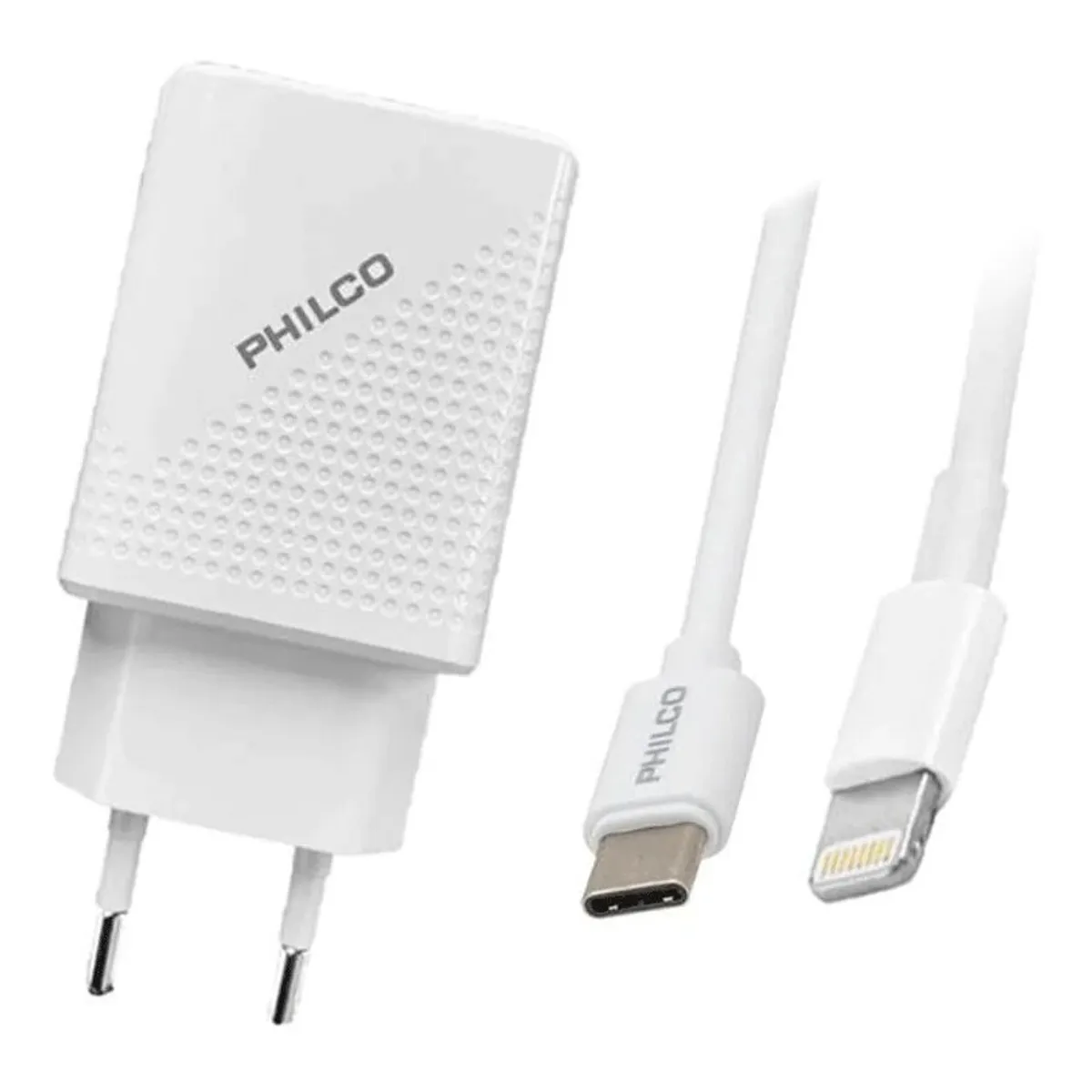 PHILCO - Cargador De Pared Philco 2.1amp 2usb iPhone C/lighting R1090