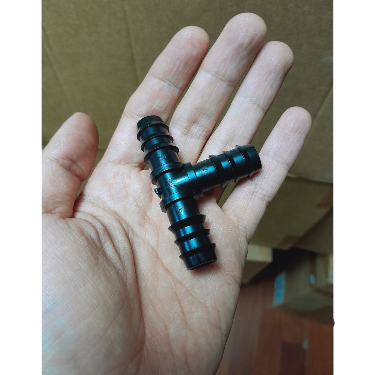 GENERICO - Pack 25 TEE 16mm Plansa Polietileno 1/2 Pulgada Riego