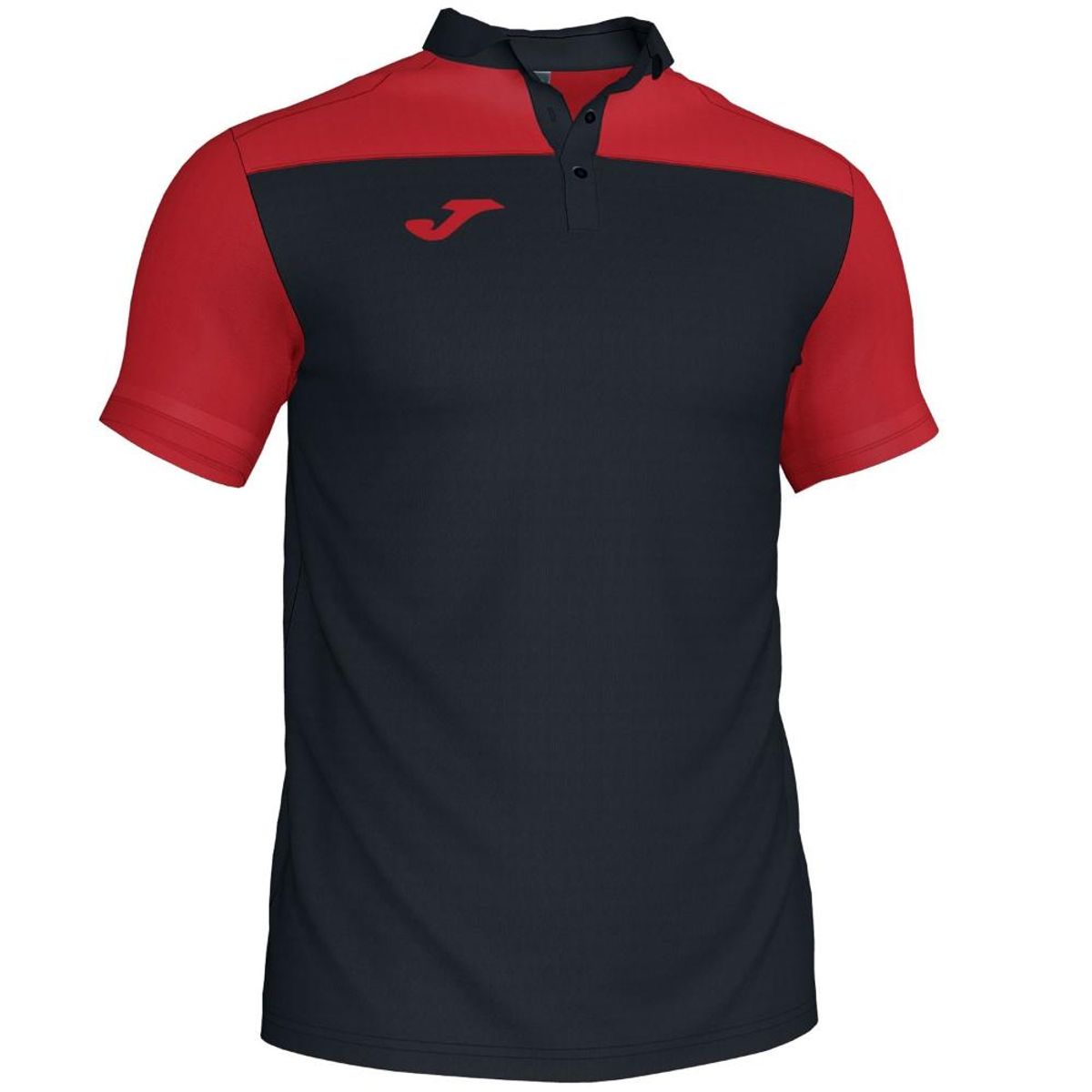 JOMA - Polera Polo Hombre Hobby II Negro Rojo Joma