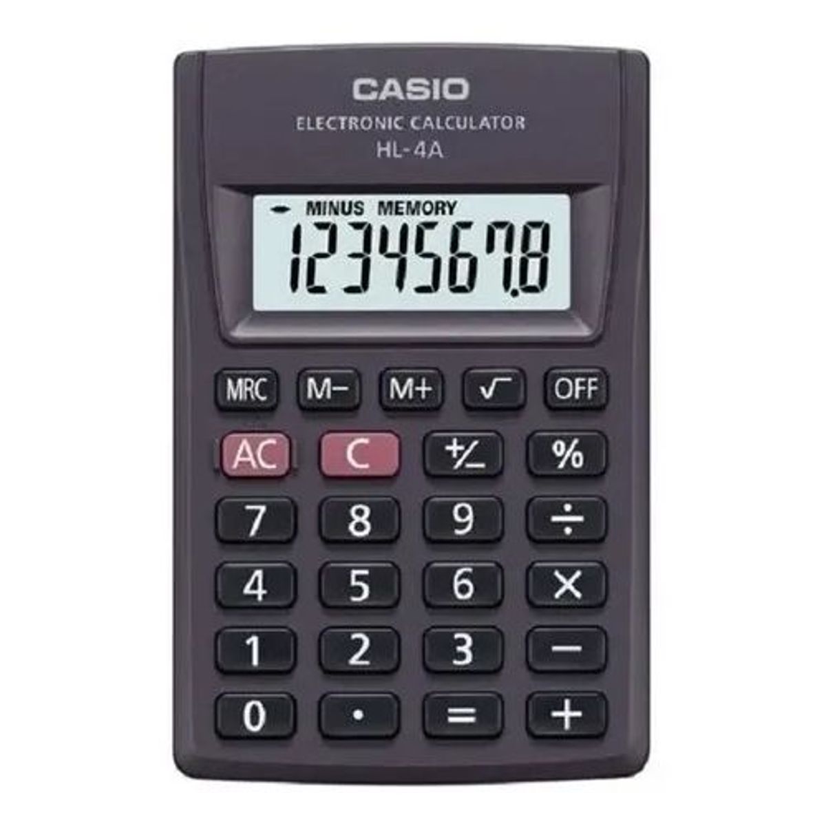 CASIO - Calculadora Casio Hl-4A color negro