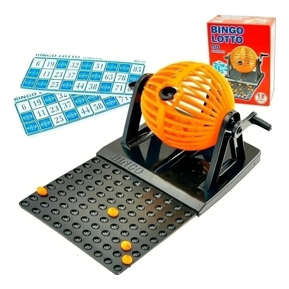 GENERICO - Bingo Tombola 12 Cartones 90 Numeros Bingos Familiar