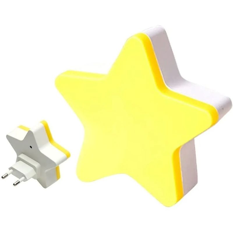 GENERICO - Espanta Cuco Luz Led De Noche Con Sensor Forma De Estrella