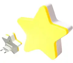 GENERICO - Espanta Cuco Luz Led De Noche Con Sensor Forma De Estrella