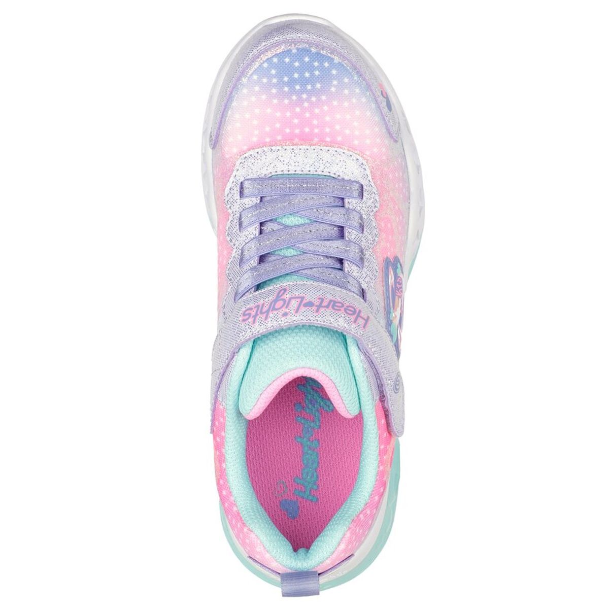 SKECHERS - Zapatillas Niña Flutter Heart Lights Simply Love Morado Skechers