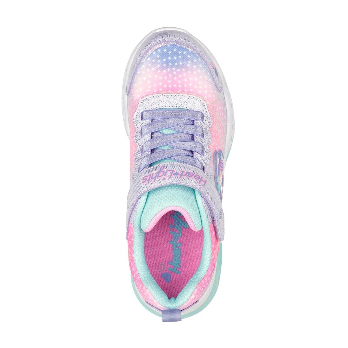 SKECHERS - Zapatillas Niña Flutter Heart Lights Simply Love Morado Skechers