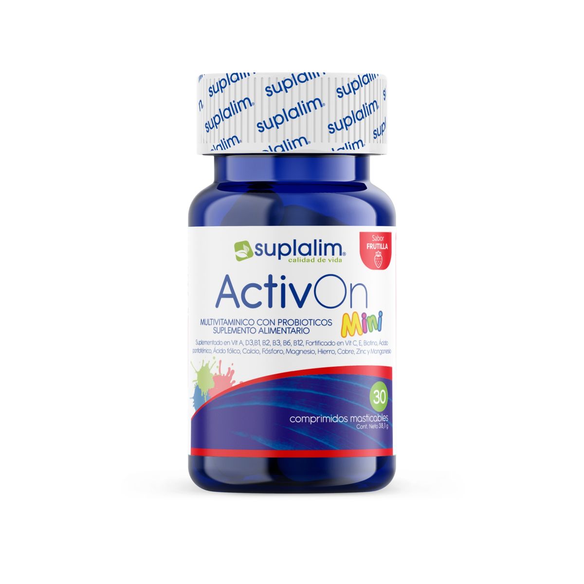 SUPLALIM - ActivOn Mini – Multivitamínico Masticable 30 Unidades