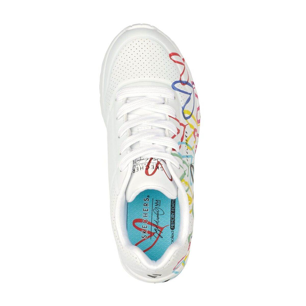 SKECHERS - Zapatillas Niña Uno Lite Spread The Love Blanco Skechers