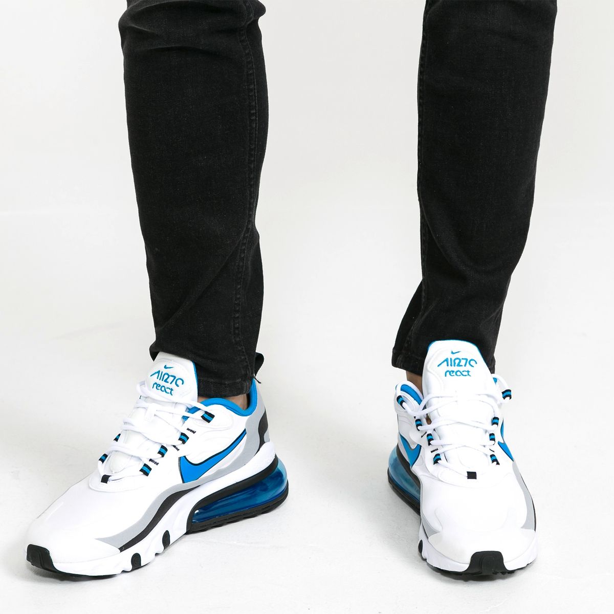 NIKE - Air Max 270 React Zapatilla Urbana Hombre Blanco Nike