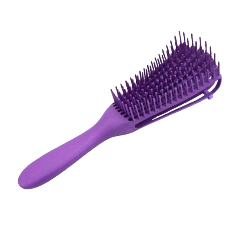 GENERICO - Cepillo Flexible Desenredante Y Definidor De Rizos Violeta