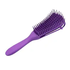 GENERICO - Cepillo Flexible Desenredante Y Definidor De Rizos Violeta