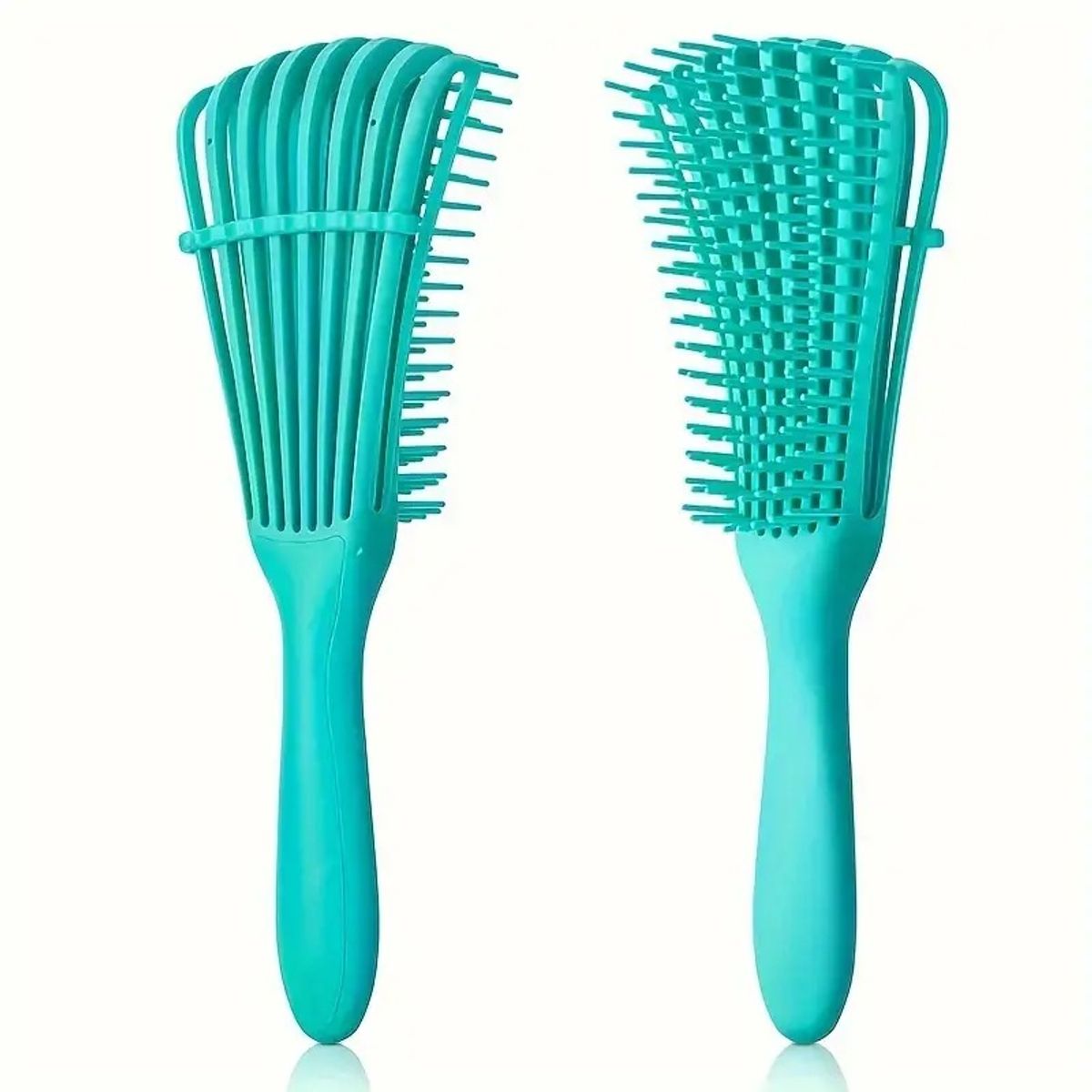 GENERICO - Cepillo Flexible Desenredante Y Definidor De Rizos Verde