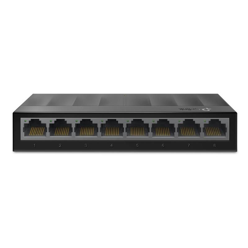TP LINK - Switch de Escritorio de 8 Puertos TP-Link LS1008G - Negro
