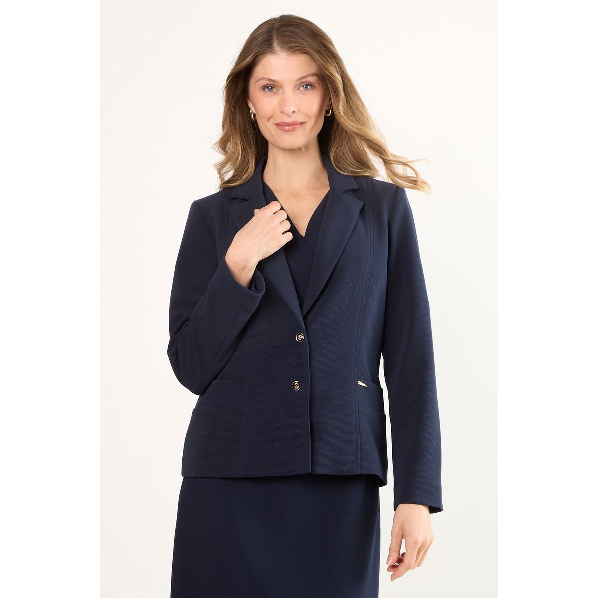 MA GRIFFE - Blazer Mujer Azul Magriffe