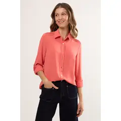 MA GRIFFE - Blusas Manga Larga Mujer Coral Magriffe