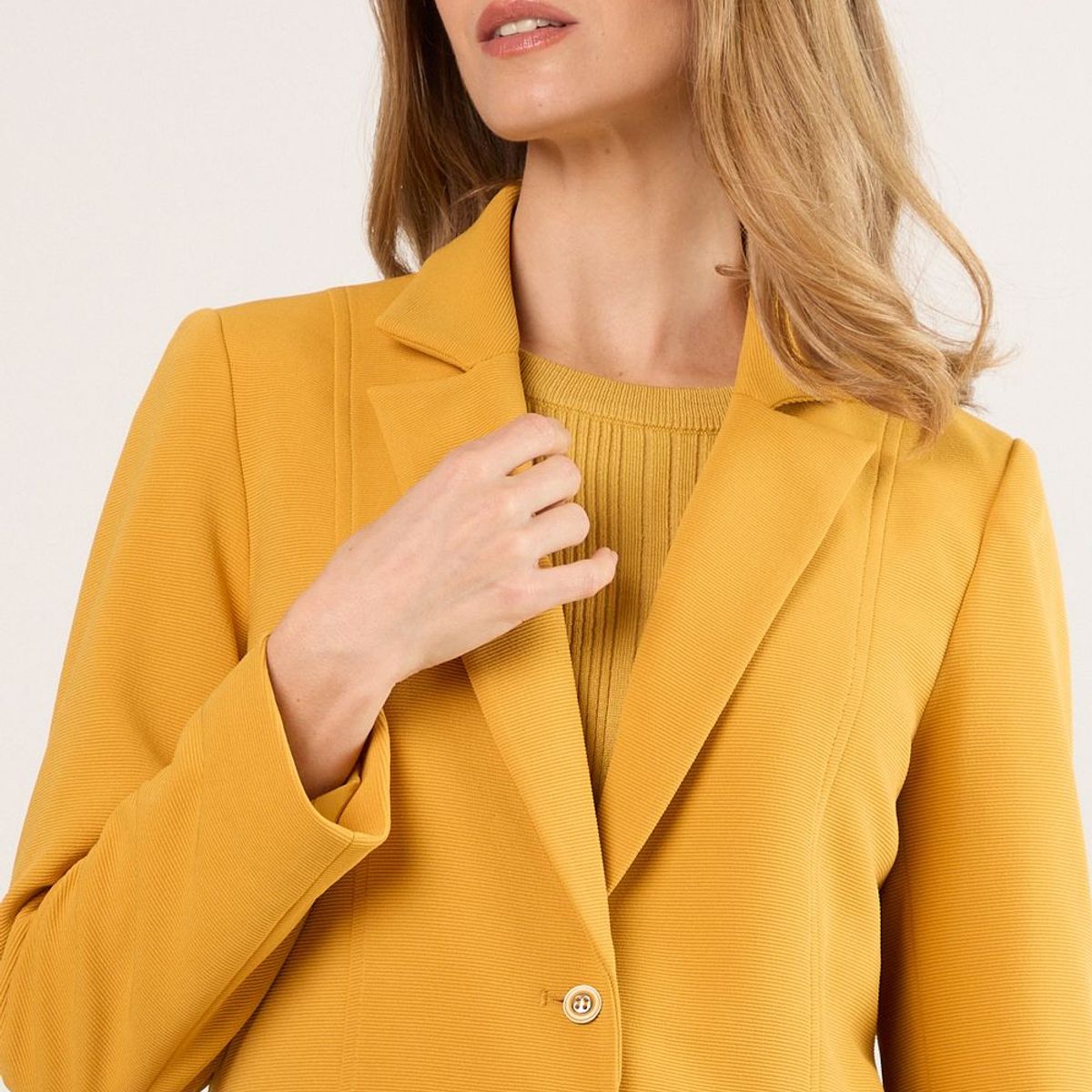 MA GRIFFE - Blazer Mujer Amarillo Magriffe