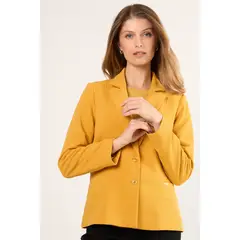 MA GRIFFE - Blazer Mujer Amarillo Magriffe