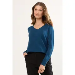 MA GRIFFE - Sweater Mujer Petroleo Magriffe